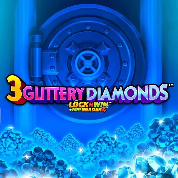 3 Glittery Diamonds slot icon by PearFiction Studios, available at Spinit Casino