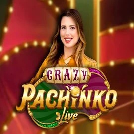 Crazy Pachinko online game logo by Evolution on spinittcasino.es