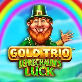 Gold Trio Leprechaun's Luck slot logo by Playtech at Spinit Casino