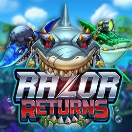 Razor Returns slot logo by Push Gaming at Spinit Casino