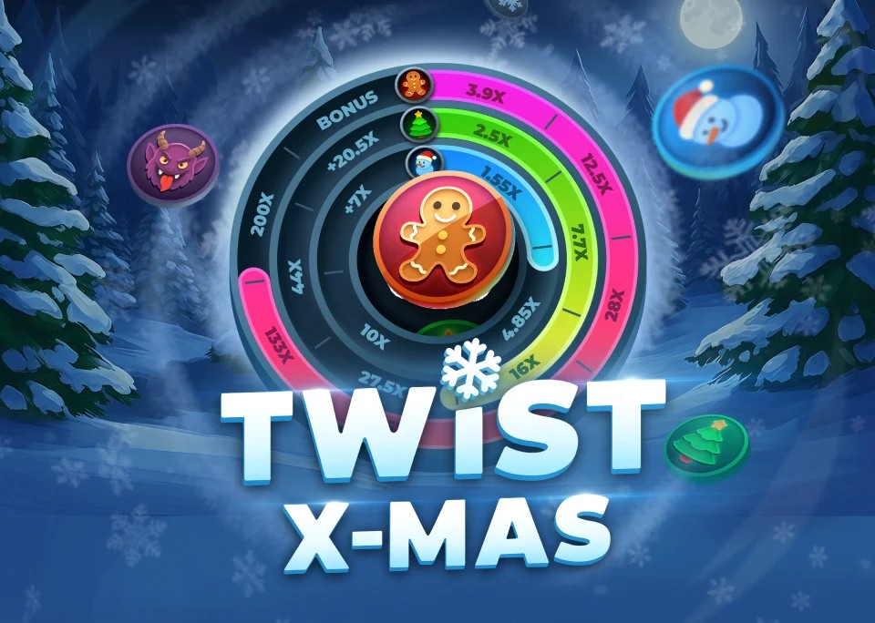 Twist X-mas casino game by InOut – featured logo at Spinit Casino